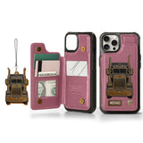 Truck Driver - Personalized Trucker Wallet Phone Case