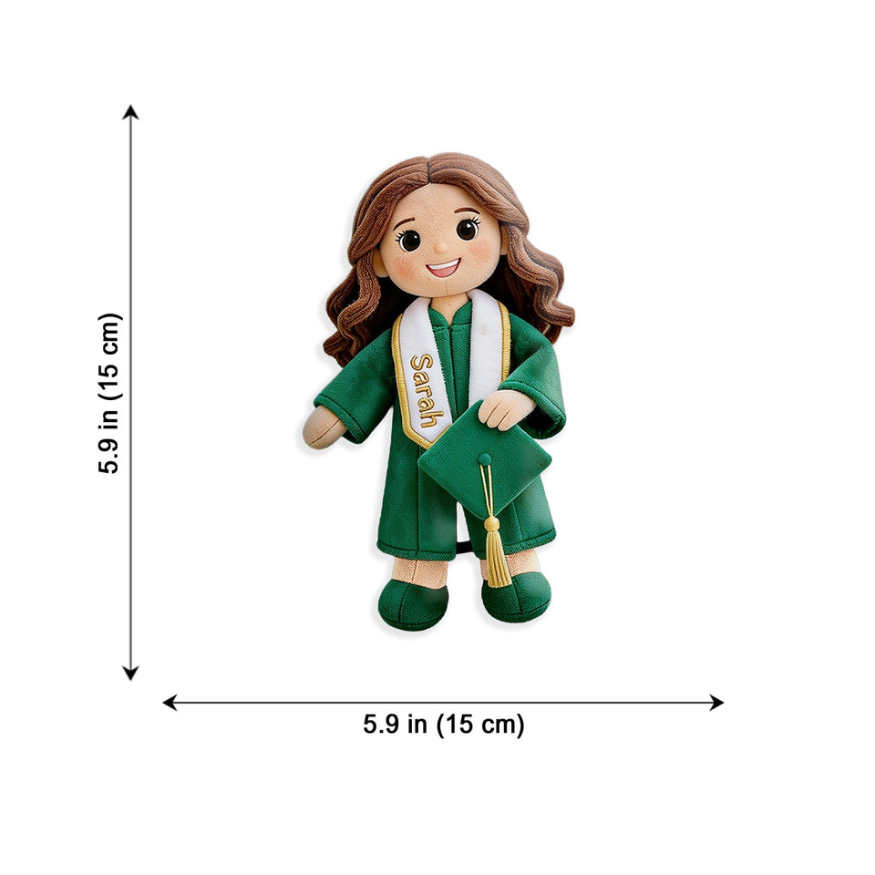 Custom Any Photo Graduation Gift - Personalized Graduation Plush Brooch