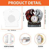 Our Love Is Timeless - Personalized Couple Acrylic Clock Plaque