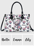 Fuck Around and Find Out - Personalized Skull Leather Handbag