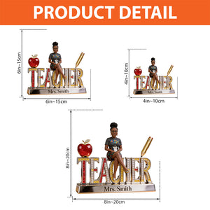 Custom Any Title Gift For Teacher/Educator - Personalized Teacher Custom Shaped Acrylic Plaque