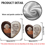 In Loving Memory - Personalized Memorial Faux Fur Shaped Pillow