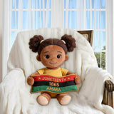 Celebrating Freedom 1865 - Personalized Juneteenth Premium Faux Fur Pillow