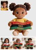 Celebrating Freedom 1865 - Personalized Juneteenth Premium Faux Fur Pillow