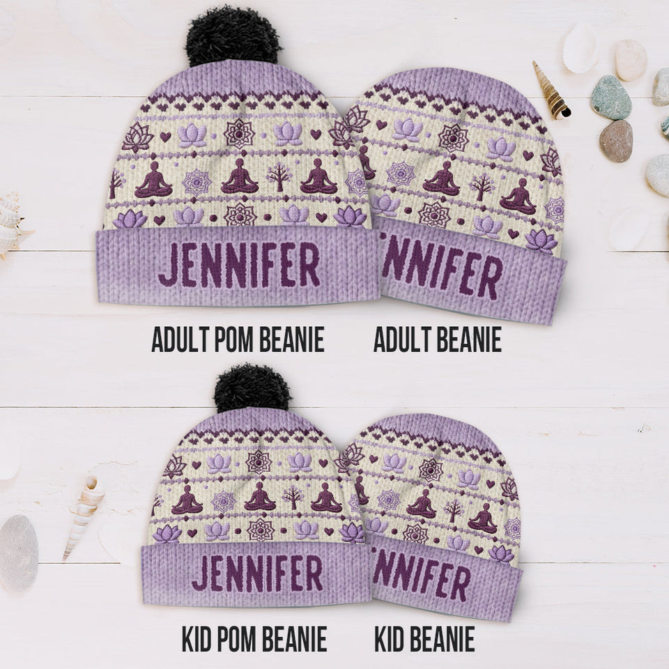 Namaste - Personalized Yoga Beanie Hat