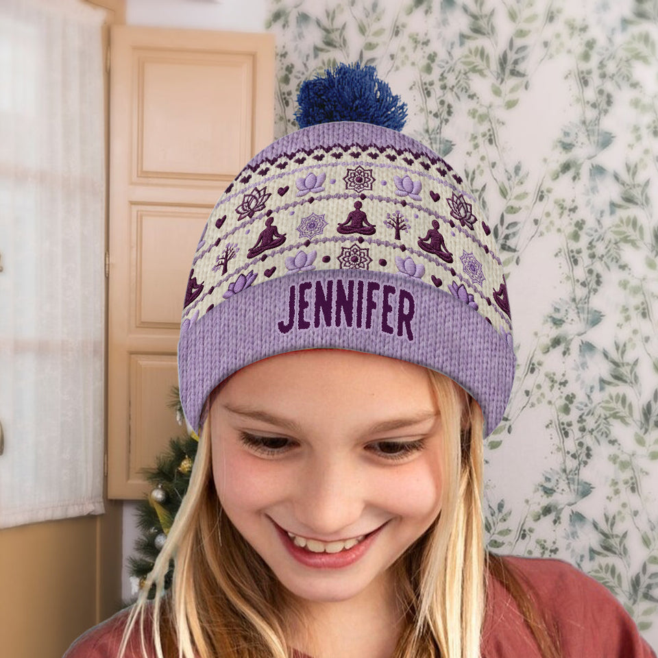 Namaste - Personalized Yoga Beanie Hat