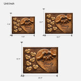 Family A Whole Lot Of Love - Personalized Family Custom Shaped Wood Sign