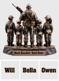 Best Bucking Dad Ever - Personalized Hunting Custom Shaped Acrylic Plaque