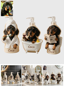 Bathroom Set - Personalized Dog Pump Dispenser
