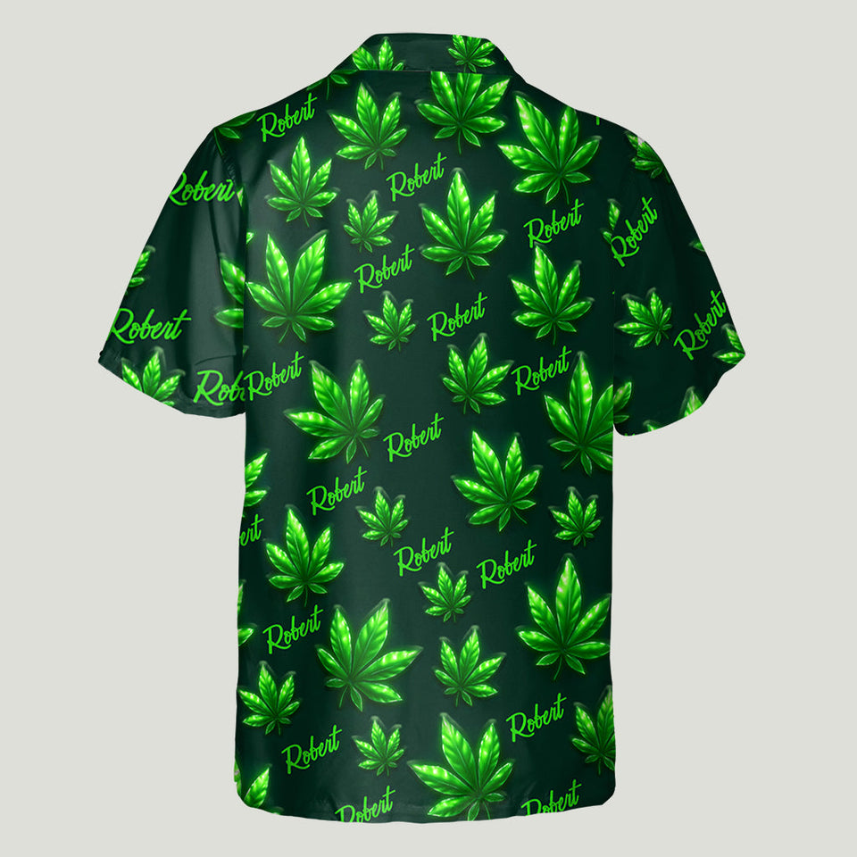 Let's Get High - Personalized Weed Hawaiian Shirt & Men Shorts