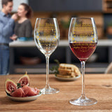 Here's To Another Year - Personalized Bestie Wine Glass With Long Stem