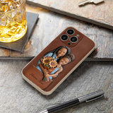 I Love You - Personalized Mother 3D Embossed Leather Phone Case