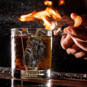 Look For Balls - Personalized Golf Whiskey Glass