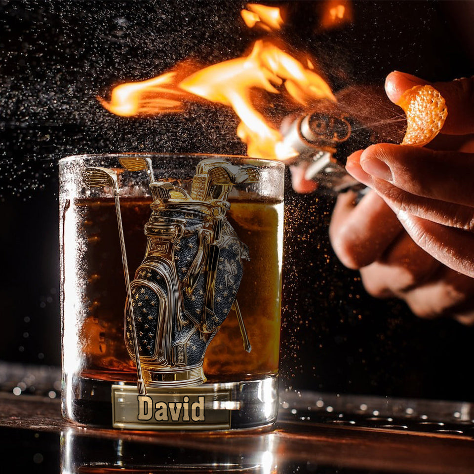 Look For Balls - Personalized Golf Whiskey Glass