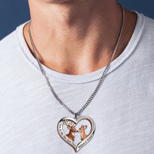 You & Me We Got This - Personalized Hunting Shaped Metal Pendant Necklace
