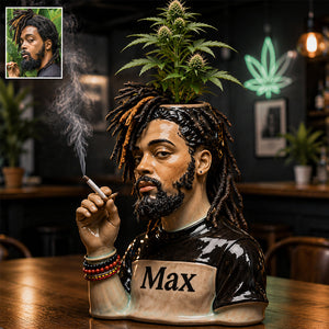 Green Paradise - Personalized Weed Acrylic Pot