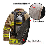 Proud Firefighter - Personalized Firefighter Non-Slip Tufted Rug