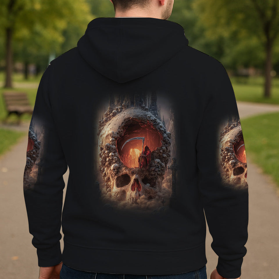 Skull Halloween - Personalized Skull All Over Shirt