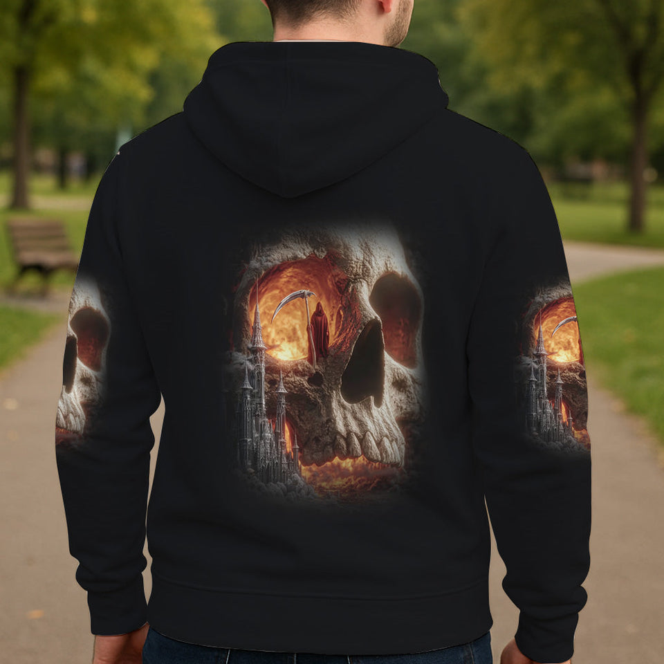 Skull Halloween - Personalized Skull All Over Shirt
