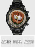 We Caught The Best Dad Baseball, Softball - Personalized Father Hand Watch