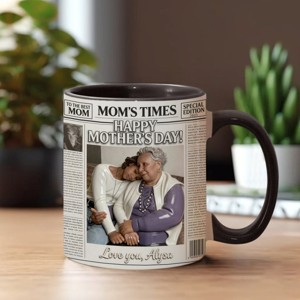 The Mother's Times - Personalized Mother Accent Mug