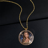 Horoscope Sign, Lucky Charm - Personalized Horoscope Shaped Metal Pendant Necklace