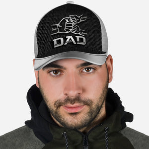 Dad The Man The Myth The Legend First Bump - Personalized Father Classic Cap