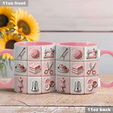 Love Sewing Pink - Personalized Sewing Accent Mug
