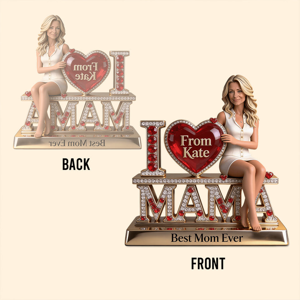Best Mom Nana Grandma Ever - Personalized Mother Custom Shaped Acrylic Plaque
