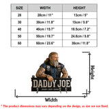 Father's Day Gifts For Dad, Grandpa - Personalized Father Custom Shaped Hanging Rack