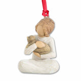 Cat And Girl - Christmas Ornament (Printed On Both Sides)