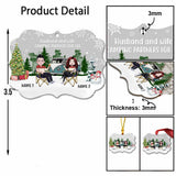 Camping Partners For Life - Personalized Christmas Camping Transparent Ornament