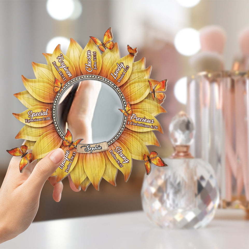 God Says I Am - Personalized Christian Wall Hanging Mirror