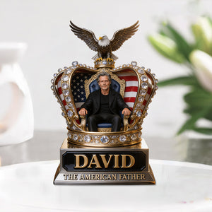 Custom Any Photo The Best Father - Personalized Father Custom Shaped Acrylic Plaque