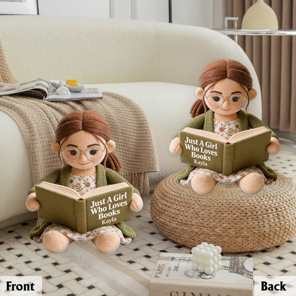 Love Reading - Personalized Book Premium Faux Fur Pillow