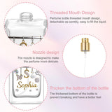 Enchantic Initial Letter Gift - Personalized Self Love Refillable Perfume Bottle