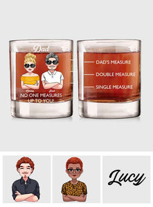 Dad's Measure - Personalized Whisky Whiskey Glass