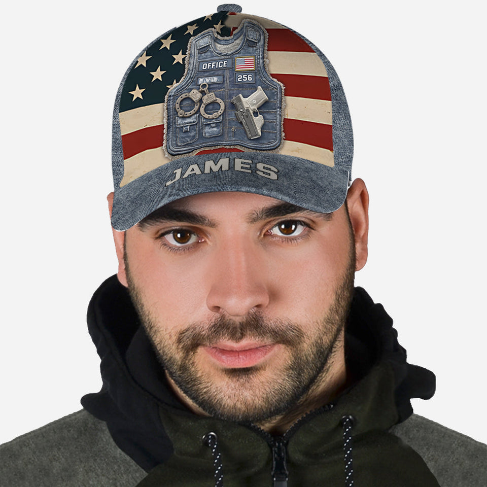 Serve And Protect - Personalized Police Officer Classic Cap