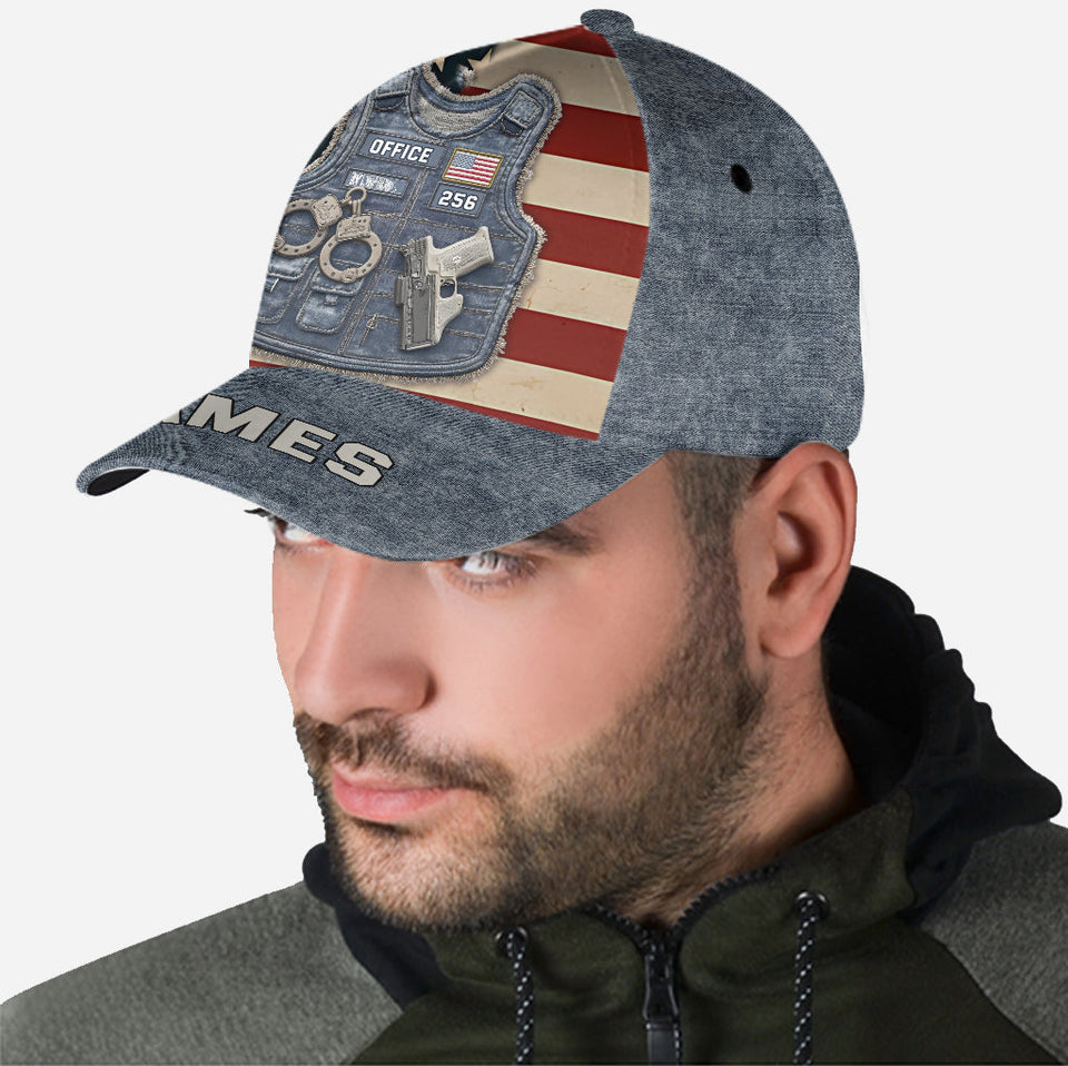Serve And Protect - Personalized Police Officer Classic Cap