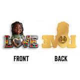 Proud Juneteenth - Personalized Kid 3D Embossed Enamel Pin