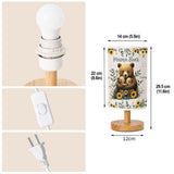 Mama Bear - Personalized Mother Tableside Lamp With Wood Base