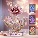 Beautiful Roses Gift For Mom, Grandma - Personalized Mother Custom Shaped Acrylic Plaque