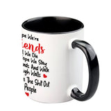 We Stay Ghost Friends - Funny Gift For Bestie - Personalized Bestie Accent Mug
