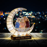 Crescent Moon Lamp - I Love You - Personalized Mother Acrylic LED Night Light
