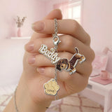 Any Pet Photo - Personalized Dog Dangling Charms