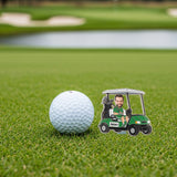 Funny Caricature Gift For Golf Lover - Personalized Golf Ball Marker