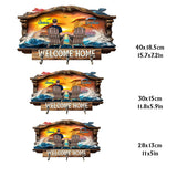 Welcome Home - Personalized Couple Custom Shaped Key Rack