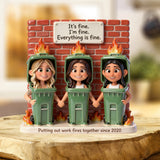 Putting Out Work Fires - Personalized Colleague Custom Shaped Acrylic Plaque