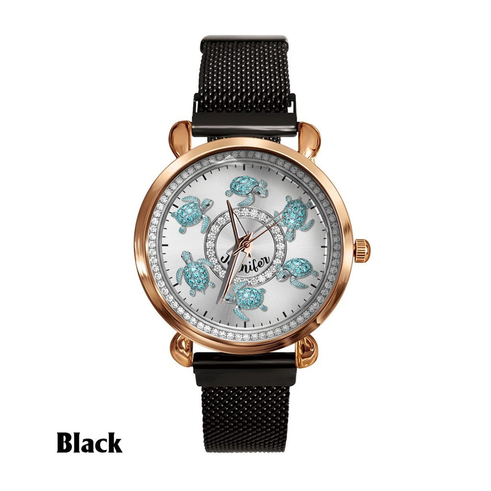Love Turtles - Personalized Turtle Women Hand Watch