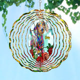 Love Dachshund - Personalized Dachshund Wind Spinner
